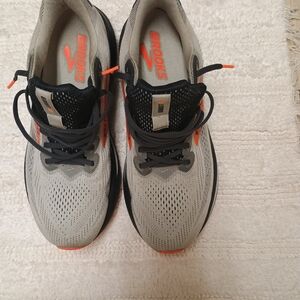Brooks Gray and Orange Running Shoes